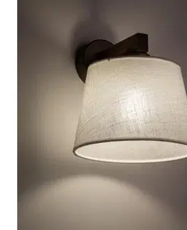 Svietidlá BRILAGI - Nástenné svietidlo LATTE 1xE27/15W/230V borovica/biela 11559
