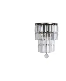 Svietidlá Searchlight 61321-2AB - Nástenné svietidlo EMPIRE 2xE14/7W/230V IP44 61321-2AB