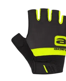 Cyklistické rukavice Cyklo rukavice Etape Air čierna/žltá fluo - XL