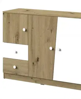 Komody do detskej izby Komoda Nero 07 120 – Biely Mat