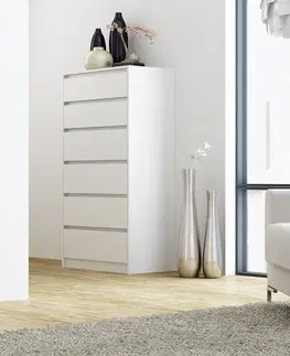 Komody a skrinky Komoda ROKA K6, biela