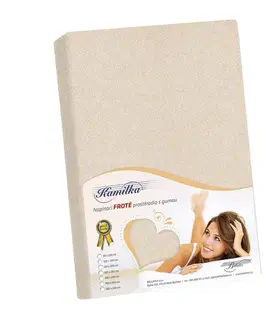 Plachty Bellatex Froté prestieradlo Kamilka natur, 160 x 200 cm