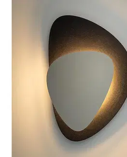 Svietidlá  LED Nástenné svietidlo PEDRA LED/7W/230V čierna/béžová 40867