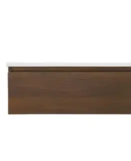 Kúpeľňový nábytok Kúpeľňová skrinka s umývadlom SAT B-Way 99x30x45 cm orech mat BWAY100NUTU1 BWAY100NUTU1