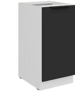 Kuchynské skrinky stojace Kuchynská skrinka Aria-Bl/Wh Anti Fingerprint 40d 1f Bb