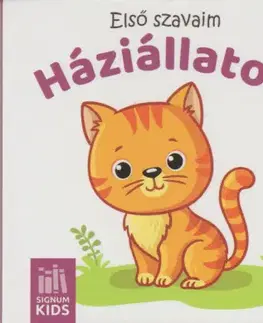 Leporelá, krabičky, puzzle knihy Első szavam - Háziállatok