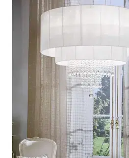 Svietidlá Ideal Lux - Krištáľový luster na lanku OPERA 10xE27/60W/230V pr. 90 cm biela 165011
