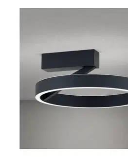 Svietidlá Orion - LED stropné svietidlo KOLK LED/40W/230V 2700/3000/4000K pr. 40 cm čierne DL 7-703/40 schwarz