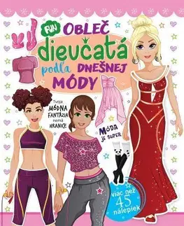 Nalepovačky, vystrihovačky, skladačky Obleč dievčatá podľa dnešnej módy