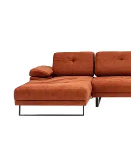 Sedacie súpravy Rohová sedacia súprava / Rohová pohovka Mustang Large Left - Orange