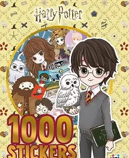 Nalepovačky, vystrihovačky, skladačky 1 000 samolepiek v zošite Harry Potter
