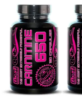 L-Karnitíny 1+1 Zadarmo: Carnitine 650 od Best Nutrition 120 kaps. +  120 kaps.