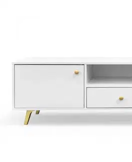 TV stolíky ArtStol TV stolík SIENA | biela