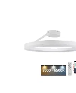 Svietidlá  LED Stmievateľný prisadený luster LED/40W/230V 3000-6500K biela + diaľkové ovládanie TA1313/W