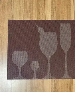 Prestieranie Podložka Deluxe pod tanier food hnedá 35x45cm TiaHome