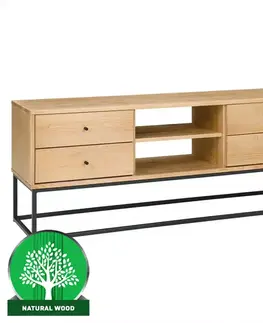 Nábytok do obývačky TV stolík  Logan borovica surová