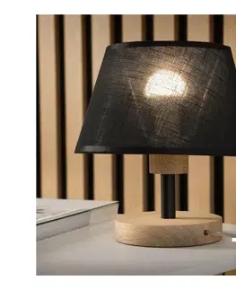 Lampy BRILAGI - LED Stolná lampa ANTHONY 1xE14/40W/230V dub/čierna 8590828610915