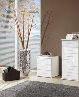Nočné stolíky LORIANA nočný stolík, biely lesk