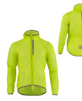 Cyklistické dresy Pánsky pršiplášť Etape Vento žltá fluo - M