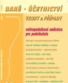 Dane, účtovníctvo Daně a učetnictví, vzory a případy 5 – 6/ 2018 - Vladimír Hruška