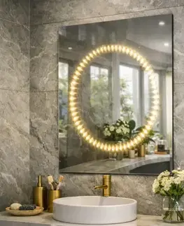 Kúpeľňové zrkadlá Zrkadlo LED 33 60x80