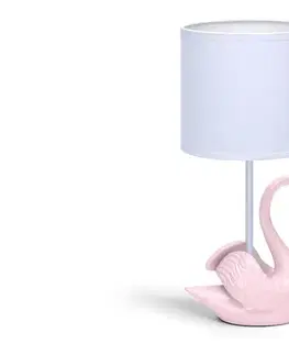 Lampy  B.V.  - Detská lampička 1xE14/40W/230V labuť ružová B10311PUK