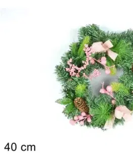 Vianočné dekorácie MAKRO - Veniec vianočný 40cm