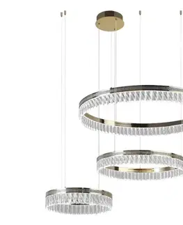 Svietidlá  Stlmiteľný LED krištáľový luster na lankách THALIA LED/120W/230V 3000-6000K + diaľkové ovládanie N2104