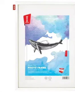 Dekorácie a bytové doplnky Fotorámik plastový biely 54x44 cm