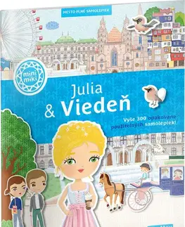 Nalepovačky, vystrihovačky, skladačky JULIA & VIEDEŇ – Mesto plné samolepiek - Lucie Jenčíková,Ema Potužníková