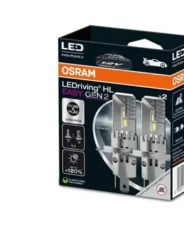Žiarovky SADA 2x LED Autožiarovka LEDriving H4/H19 P43t/PU43T-3/25W/12V 6500K - Osram 64193DWESY2-2HB