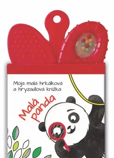 Leporelá, krabičky, puzzle knihy Moja malá hrkálková a hryzadlová knižka Malá Panda