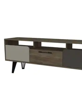 TV stolíky BRUGES TV stolík cura/riversand/antracit