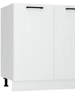 Kuchynské skrinky stojace Skrinka do kuchyne  Kate d80 biely hrášok