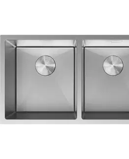 Kuchynské drezy MEXEN MEXEN - Binox oceľový drez 2-bowl 800 x 450 mm, nerez 6421802000-01