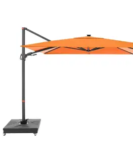 Výkyvné záhradné slnečníky Slnečník výkyvný Doppler myZone 220 x 300 cm LED (rôzne farby) 816 oranžová