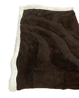 Deky Deka luxury baranková z mikroplyšu Tmavo hnedá 200x230cm TiaHome