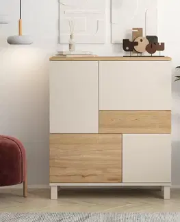 Komody a skrinky ROMA komoda na nožičkách 1S, sepet/coast