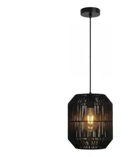 Svietidlá  B.V.  - Závesný luster na lanku 1xE27/60W/230V čierny pr. 23 cm B10303C3C