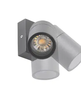 Vonkajšie nástenné svietidlá Vonkajšia nástenná lampa antracit IP44 otočná a sklápateľná - Solo