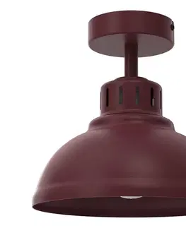 Svietidlá  Stropné svietidlo SVEN 1xE27/15W/230V priemer 21 cm bordové 8880A