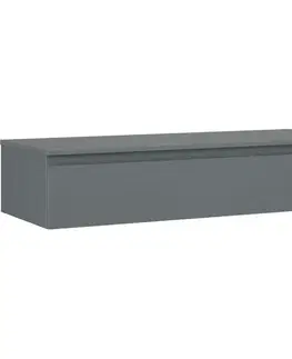 Kúpeľňový nábytok MEXEN/S - Orio kúpeľňová skrinka pod umývadlo 120 cm s doskou, 1 šuplík, grafit mat 91A10-12023-1-BFC66