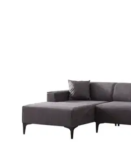 Sedacie súpravy Rohová sedacia súprava / Rohová pohovka New Petra L Corner - Anthracite