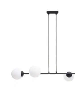 Svietidlá HEXE Luster na lanku FIRA 4xE27/60W/230V čierna 0782