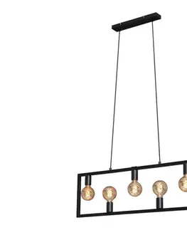 Svietidlá Brilo 4028-055 - Luster na lanku KOTAK VINTAGE 5xE27/40W/230V 4028-055
