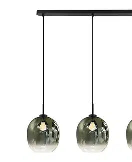 Svietidlá Viokef Lighting Závesné svietidlo MIRROR na lanku 3xE27/14W/230V dymovo čierne 4345700