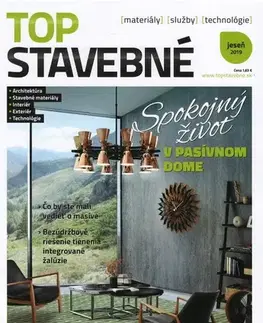Stavba, rekonštrukcia Top stavebné materiály, služby, technológie jeseň 2019 - Kolektív autorov