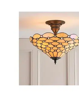 Svietidlá Endon 64300 - Prisadený luster Tiffany PEARL 3xE27/60W/230V pr. 37 cm 64300