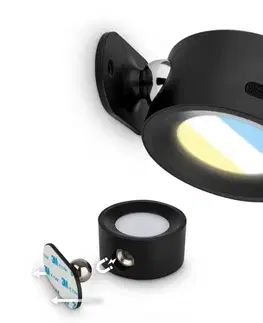 Svietidlá Briloner 3896015 - LED stmievateľné nabíjateľné nástenné svietidlo TARI LED/1,6W/5V 1500 mAh čierne 3896015