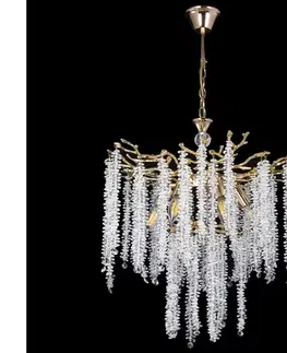 Svietidlá  Luster na reťazi 6xE14/60W/230V pr. 53 cm zlatá W-E2635/6